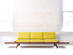Handmade Mid-century Solid Wood Walnut Sofa by WakeTheTree