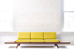 Handmade Mid-century Solid Wood Walnut Sofa by WakeTheTree
